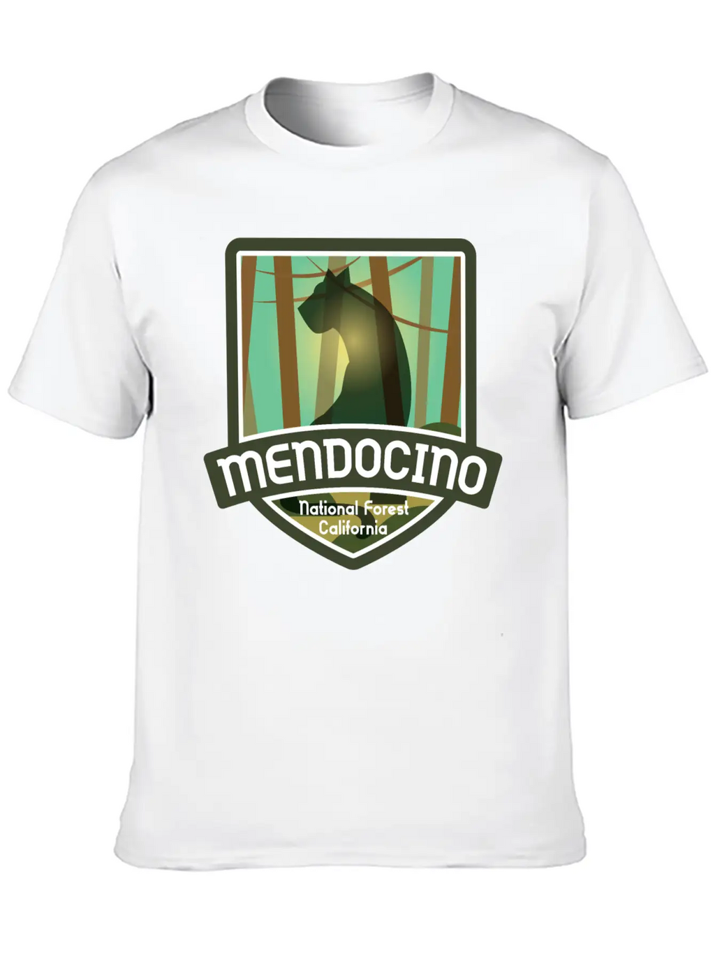 Mendocino National Forest – California Classic Fit Graphic Tee For Daily Comfort – Unisex Cotton Shirt