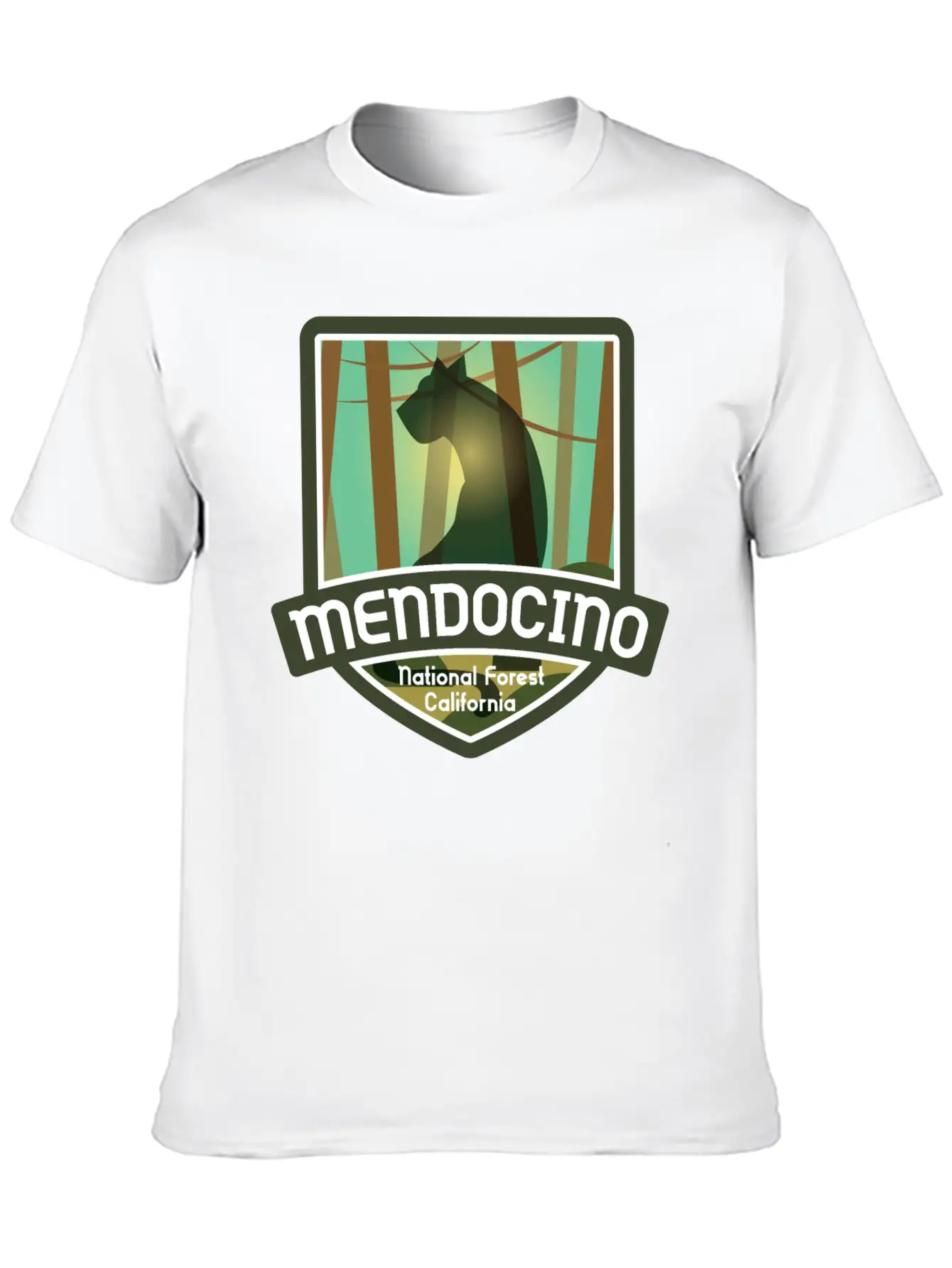 Mendocino National Forest – California Classic Fit Graphic Tee For Daily Comfort – Unisex Cotton Shirt