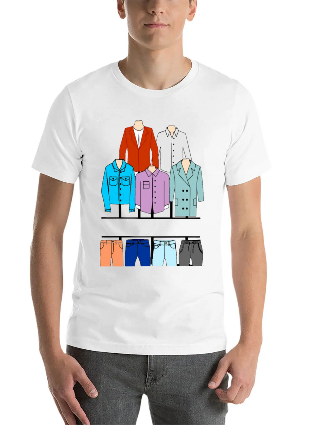 Men's Clothing Logo Breathable Soft Cotton T-Shirt – Timeless Casual Look