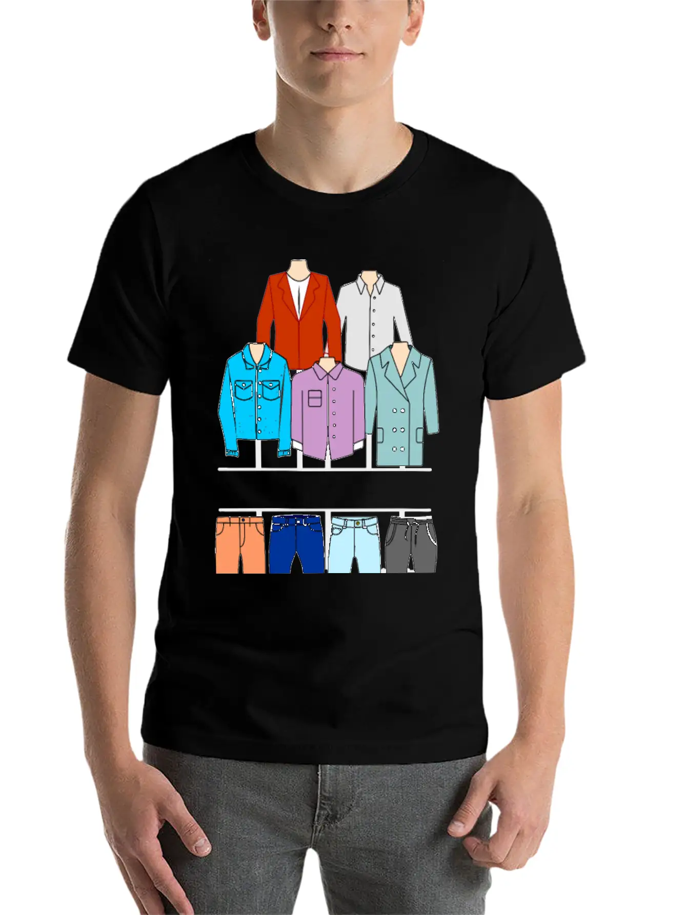 Men's Clothing Logo Breathable Soft Cotton T-Shirt – Timeless Casual Look
