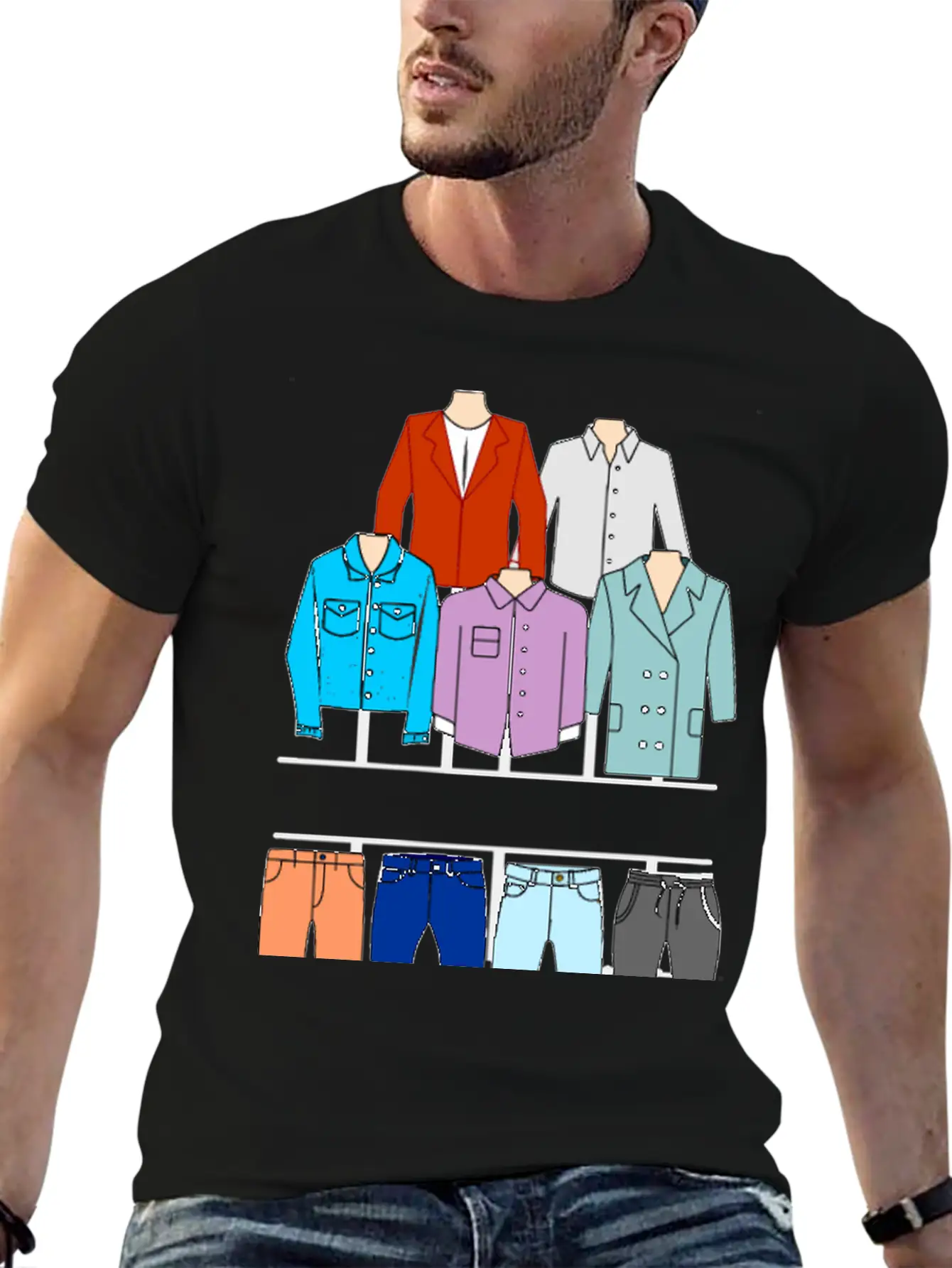 Men's Clothing Logo Breathable Soft Cotton T-Shirt – Timeless Casual Look