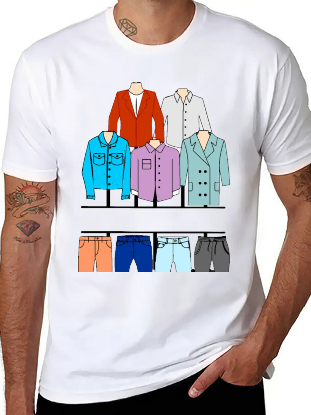 Men's Clothing Logo Breathable Soft Cotton T-Shirt – Timeless Casual Look