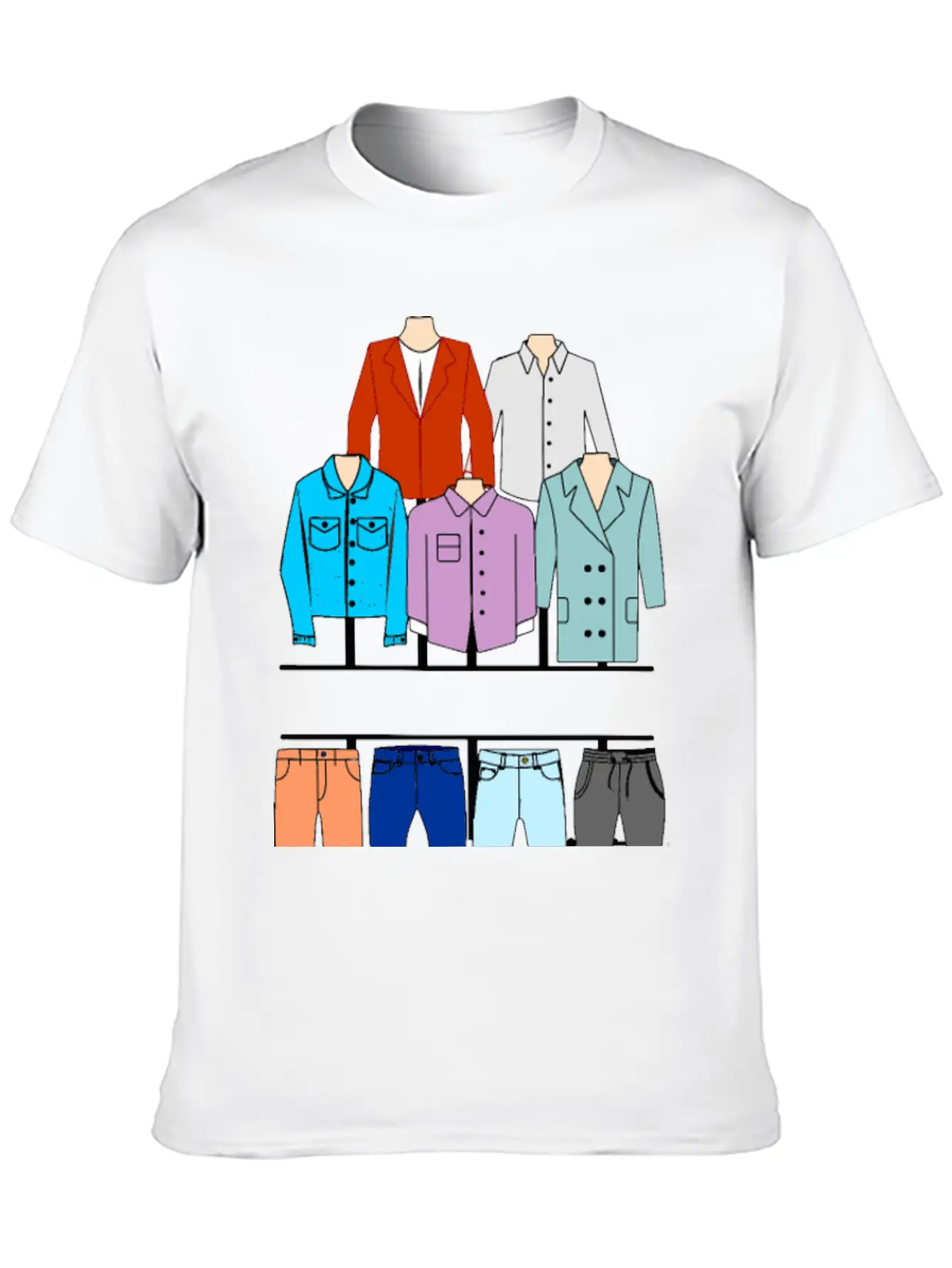 Men's Clothing Logo Breathable Soft Cotton T-Shirt – Timeless Casual Look