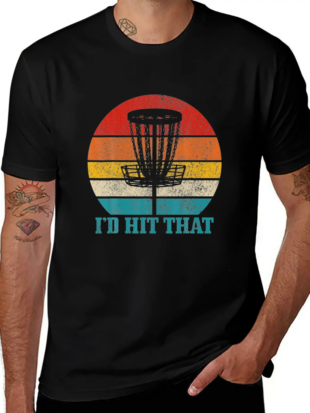 Mens Disco Golf I'd Hit That Funny Vintage Disc Unisex Casual T-Shirt – Clean Design For Daily Comfort