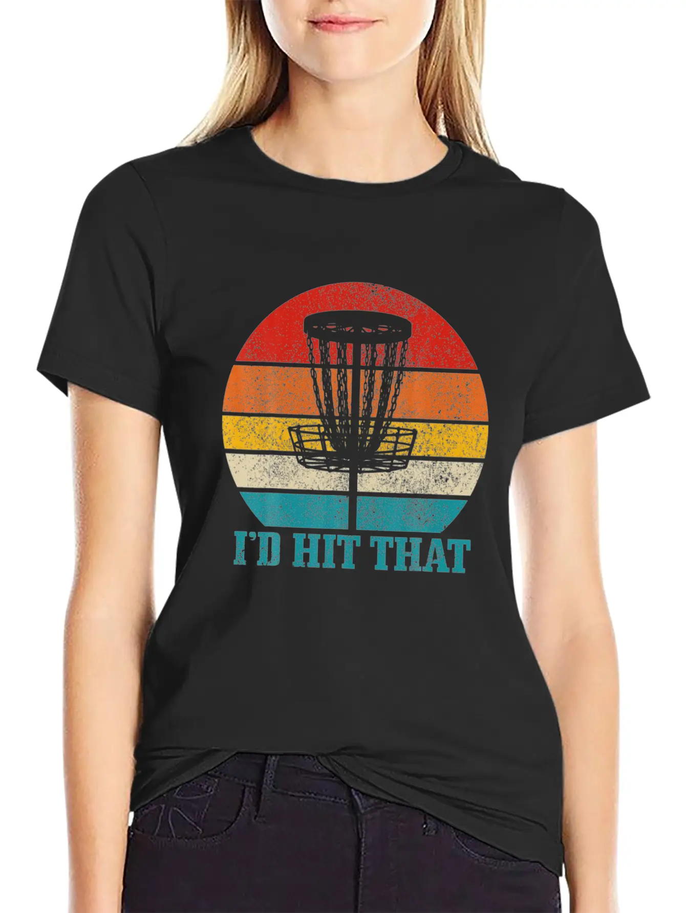 Mens Disco Golf I'd Hit That Funny Vintage Disc Unisex Casual T-Shirt – Clean Design For Daily Comfort
