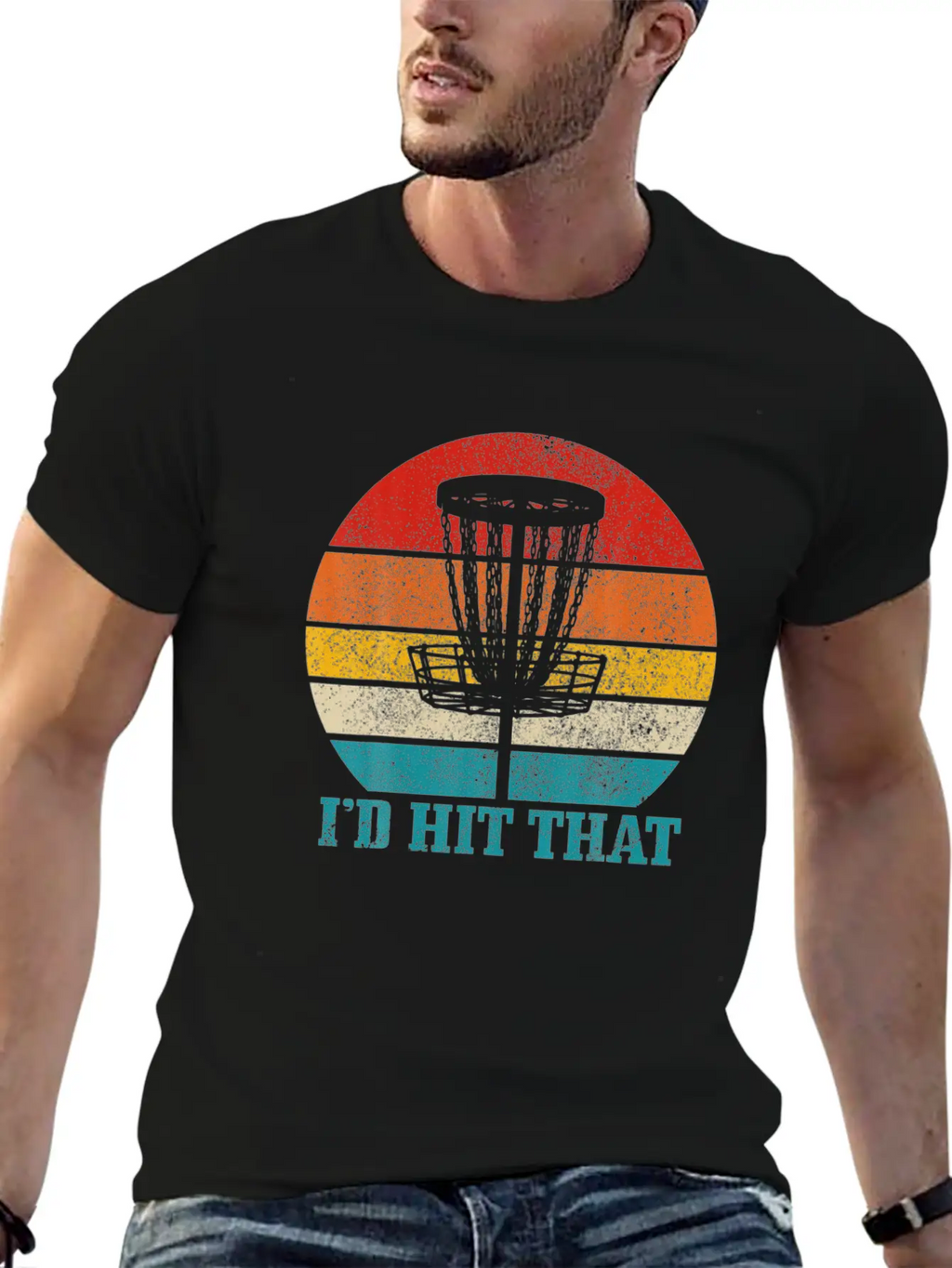 Mens Disco Golf I'd Hit That Funny Vintage Disc Unisex Casual T-Shirt – Clean Design For Daily Comfort