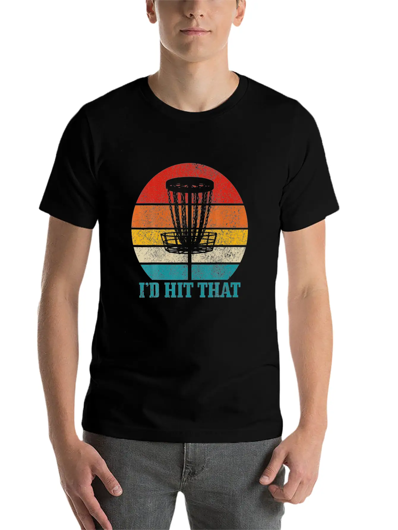 Mens Disco Golf I'd Hit That Funny Vintage Disc Unisex Casual T-Shirt – Clean Design For Daily Comfort