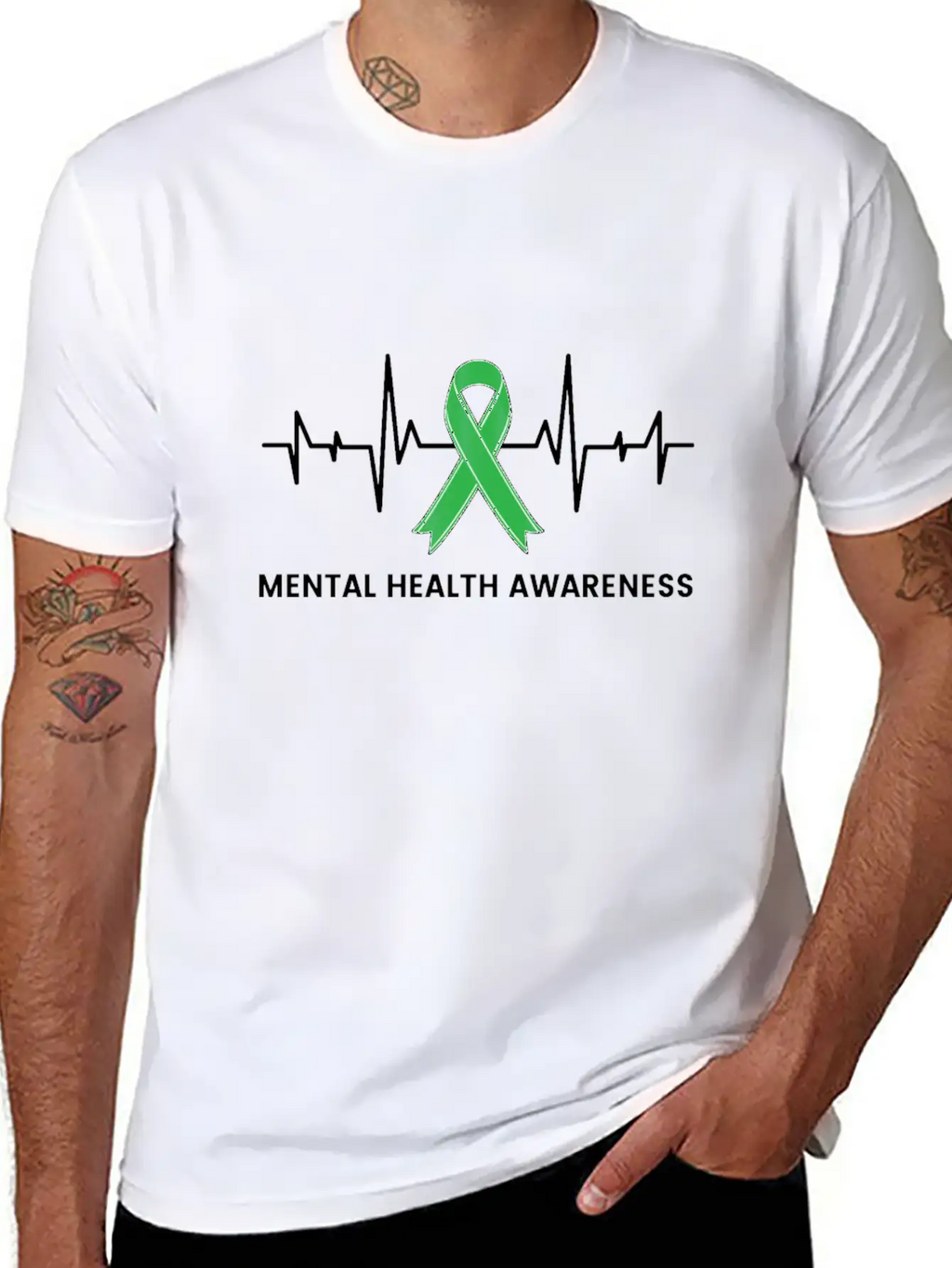 Mental Health Awareness Gift Survivor Support Casual Graphic T-Shirt – Simple And Comfortable Daily Wear