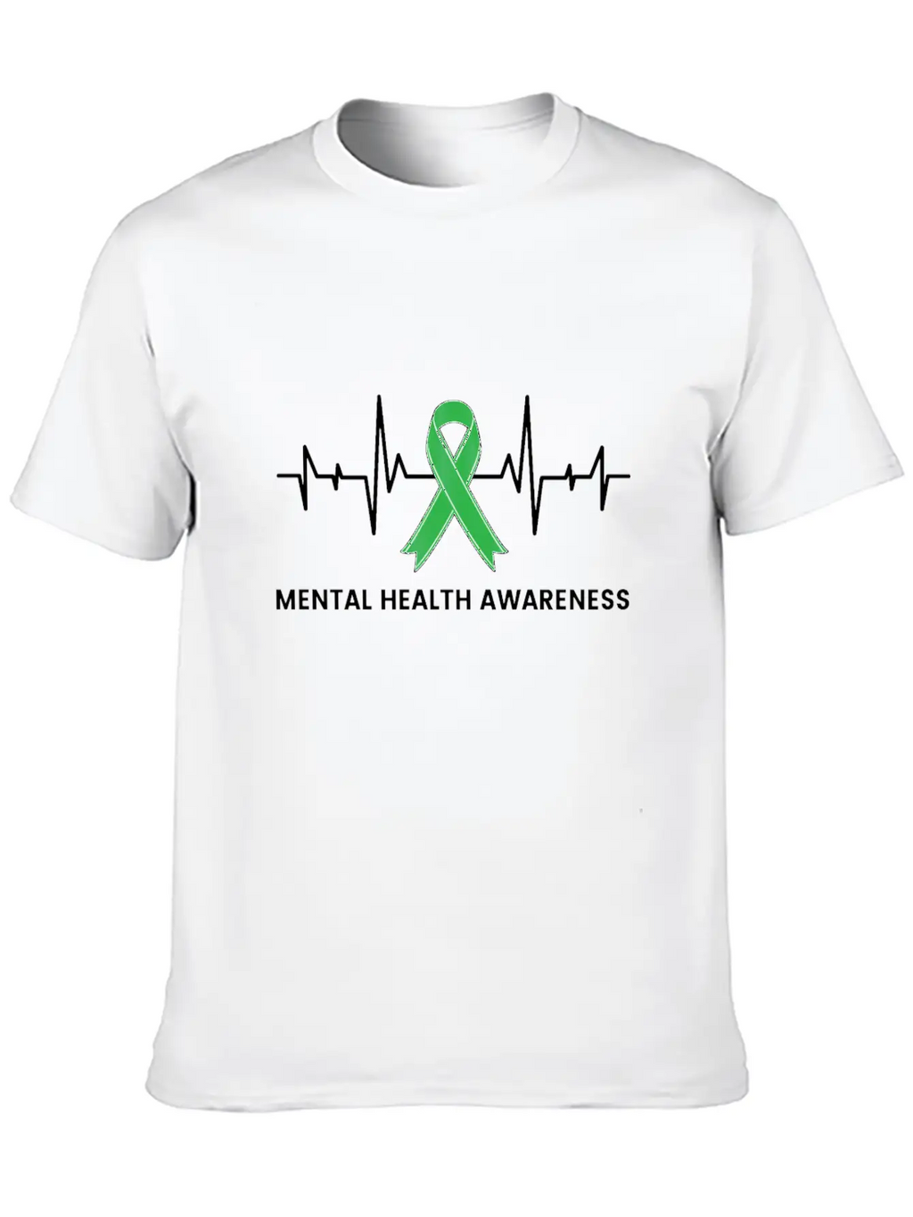 Mental Health Awareness Gift Survivor Support Casual Graphic T-Shirt – Simple And Comfortable Daily Wear