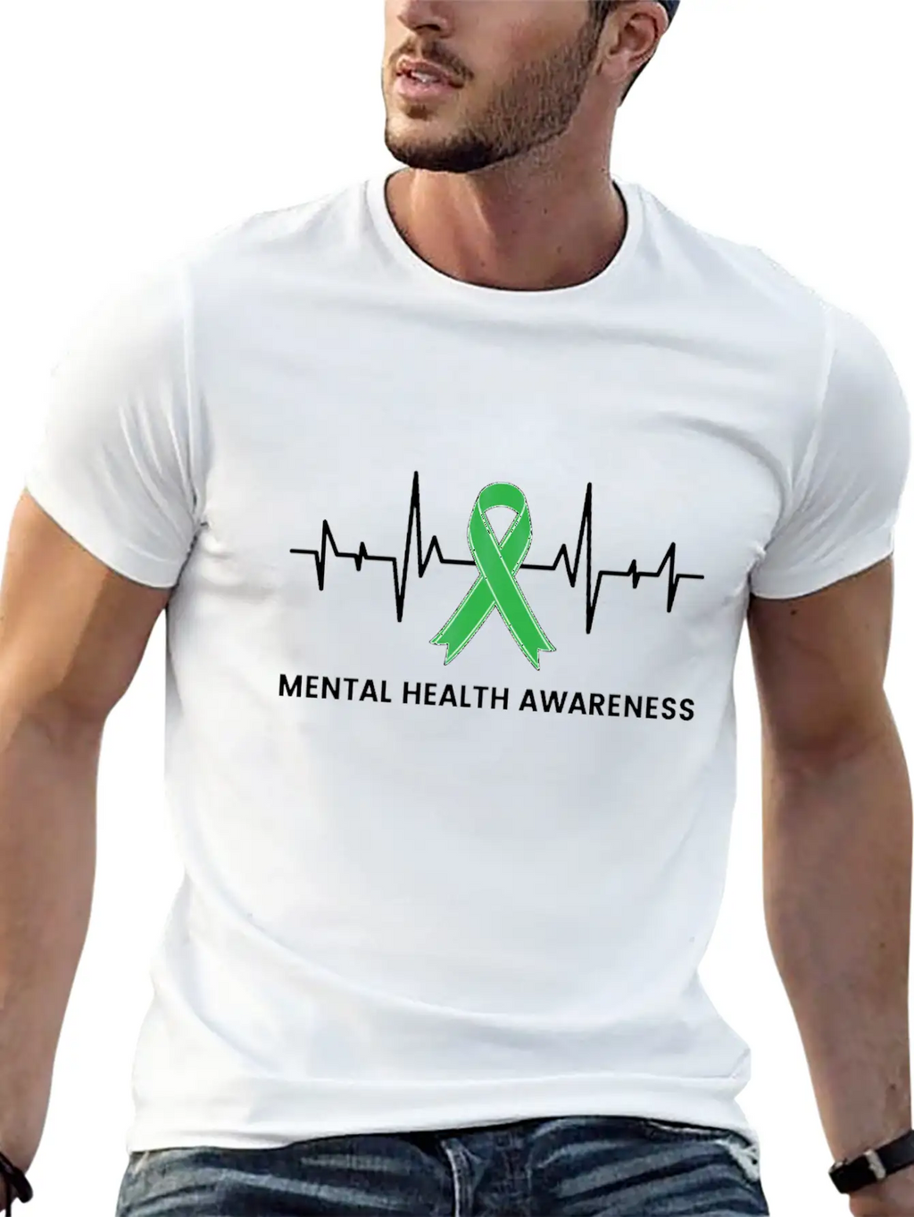 Mental Health Awareness Gift Survivor Support Casual Graphic T-Shirt – Simple And Comfortable Daily Wear