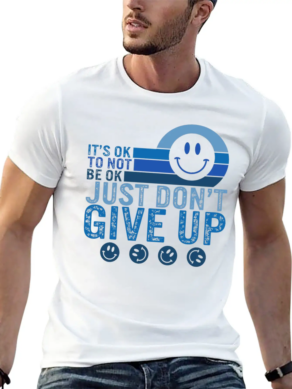 Mental Health Awareness Shirt, It's Okay To Not Breathable Soft Cotton T-Shirt – Timeless Casual Look