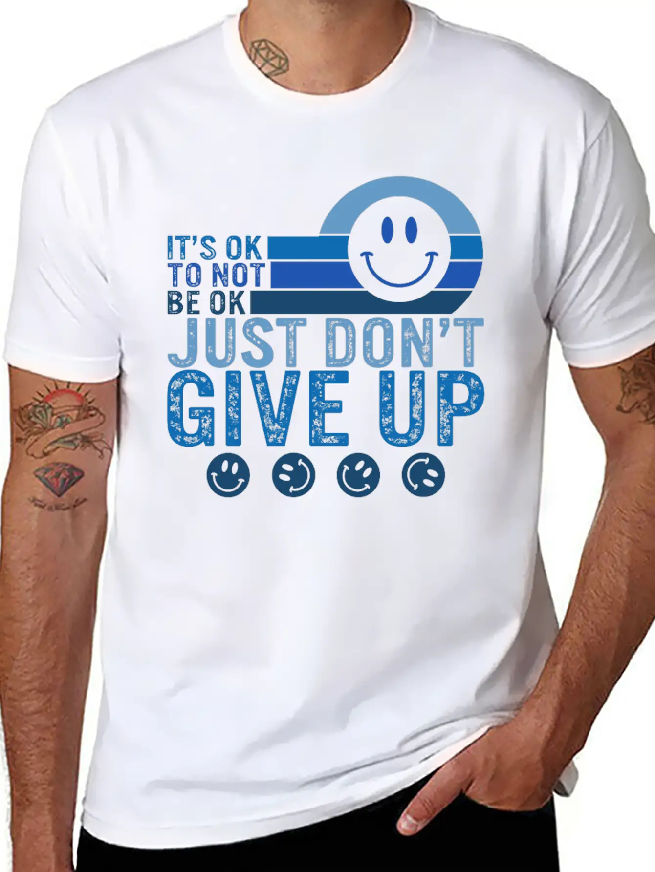 Mental Health Awareness Shirt, It's Okay To Not Breathable Soft Cotton T-Shirt – Timeless Casual Look