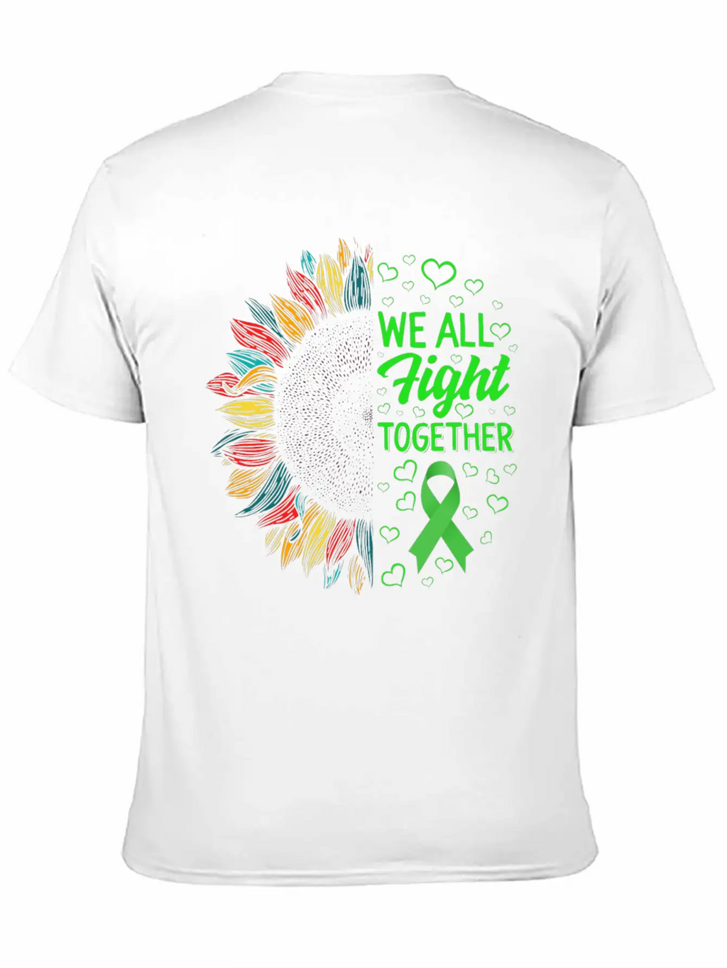 Mental Health Awareness Shirt, We All Fight Unisex Short Sleeve Soft Cotton T-Shirt – Casual Everyday Wear