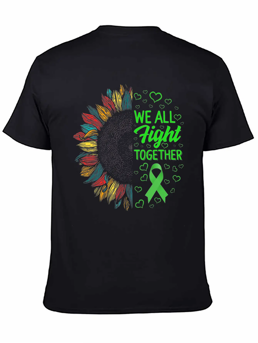 Mental Health Awareness Shirt, We All Fight Unisex Short Sleeve Soft Cotton T-Shirt – Casual Everyday Wear