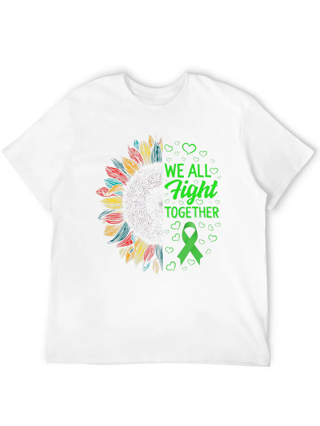 Mental Health Awareness Shirt, We All Fight Unisex Short Sleeve Soft Cotton T-Shirt – Casual Everyday Wear