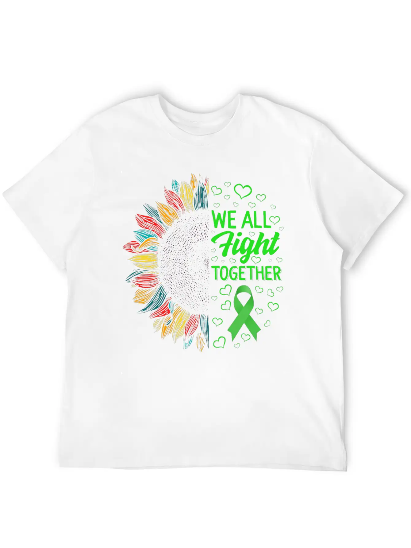 Mental Health Awareness Shirt, We All Fight Unisex Short Sleeve Soft Cotton T-Shirt – Casual Everyday Wear