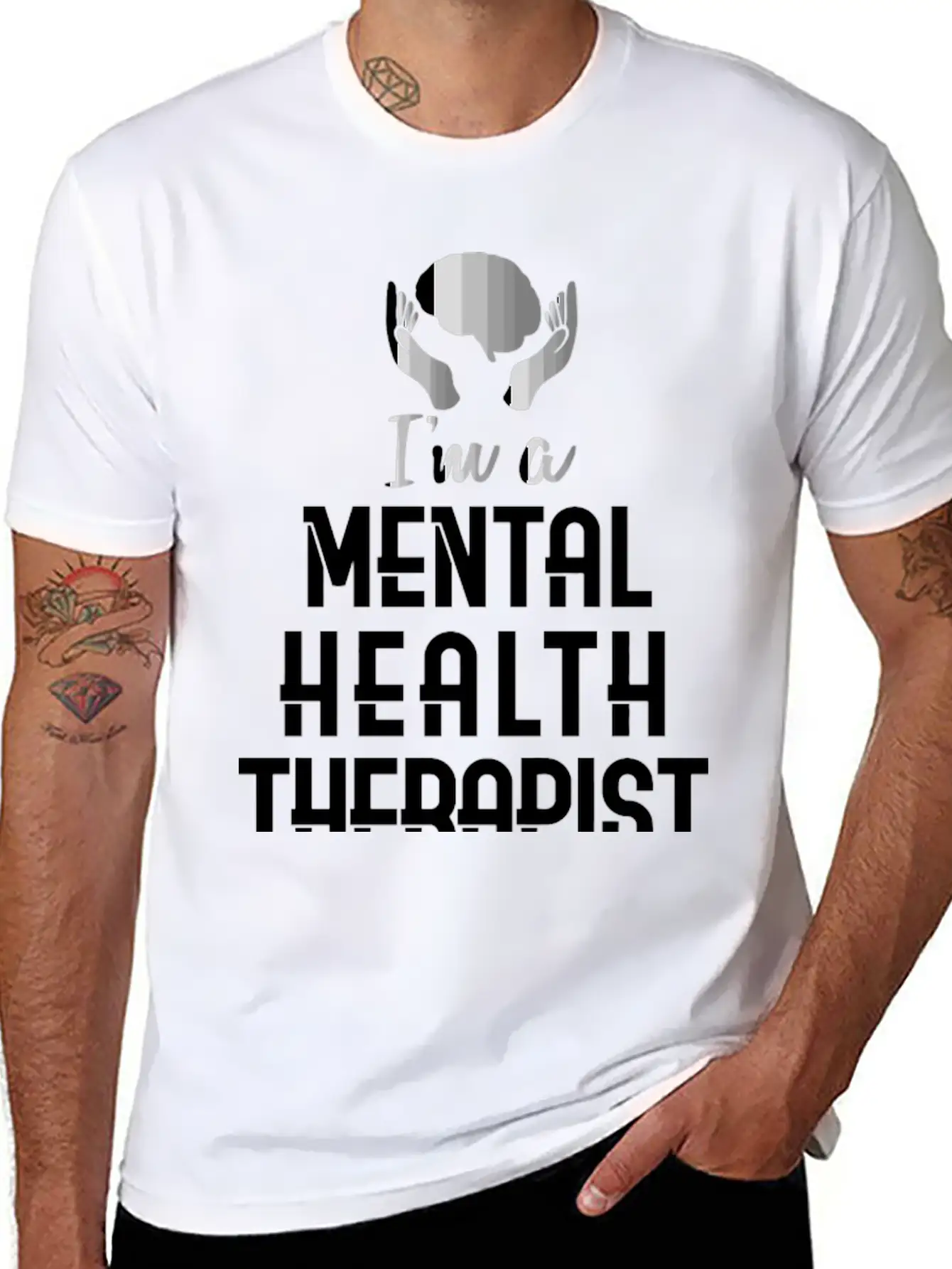 Mental Health Counselor Quote Therapist Casual Graphic T-Shirt – Simple And Comfortable Daily Wear