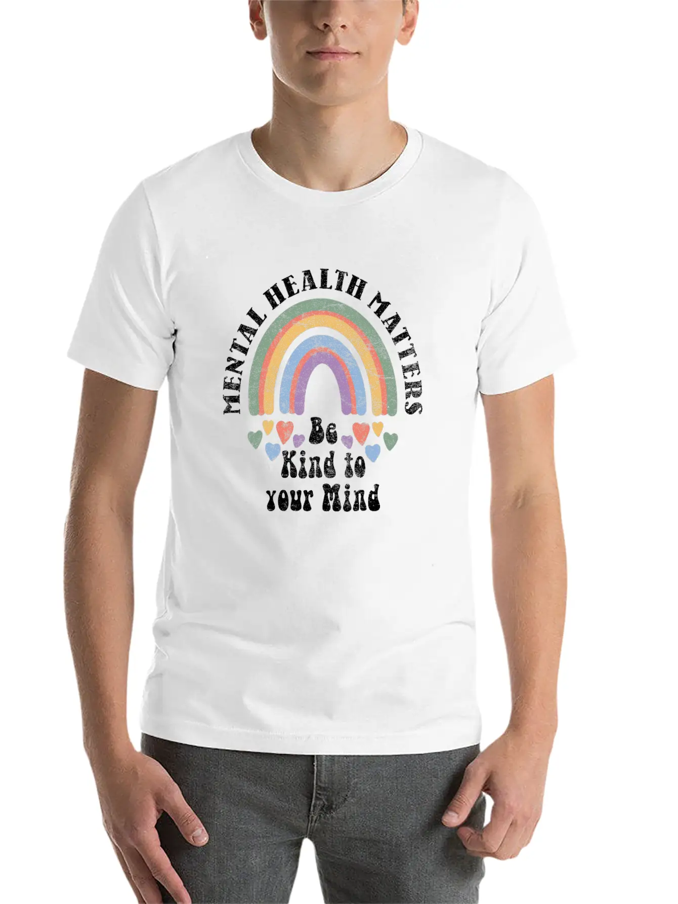 Mental Health Is Important Be Kind To Your Stylish Everyday T-Shirt – Unisex Basic Cotton Tee