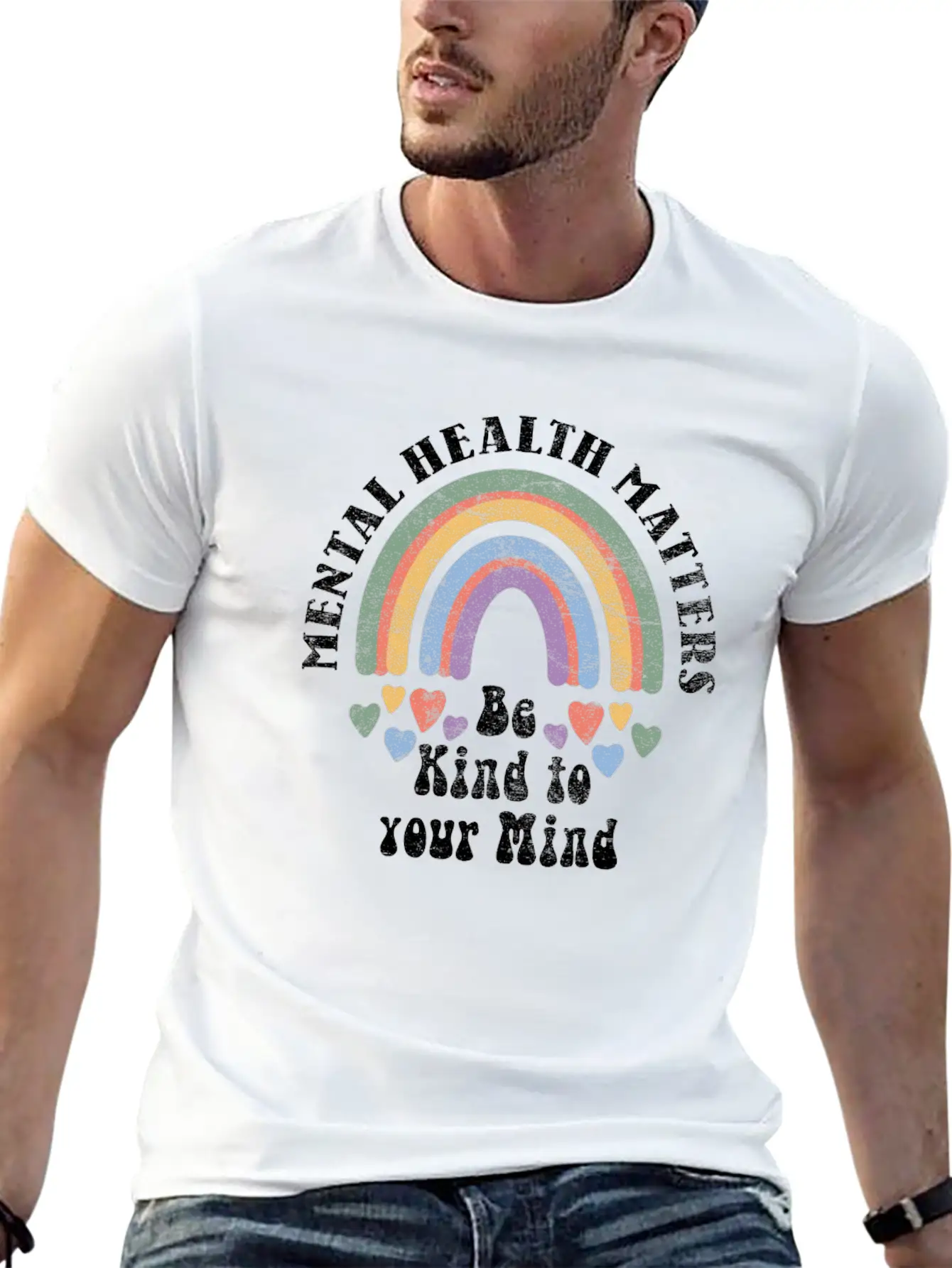 Mental Health Is Important Be Kind To Your Stylish Everyday T-Shirt – Unisex Basic Cotton Tee
