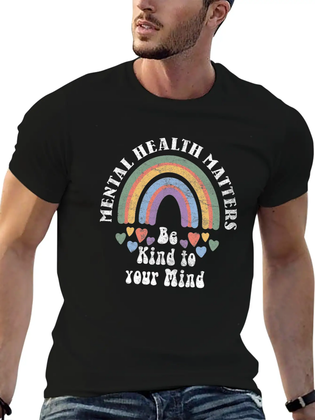 Mental Health Is Important Be Kind To Your Stylish Everyday T-Shirt – Unisex Basic Cotton Tee