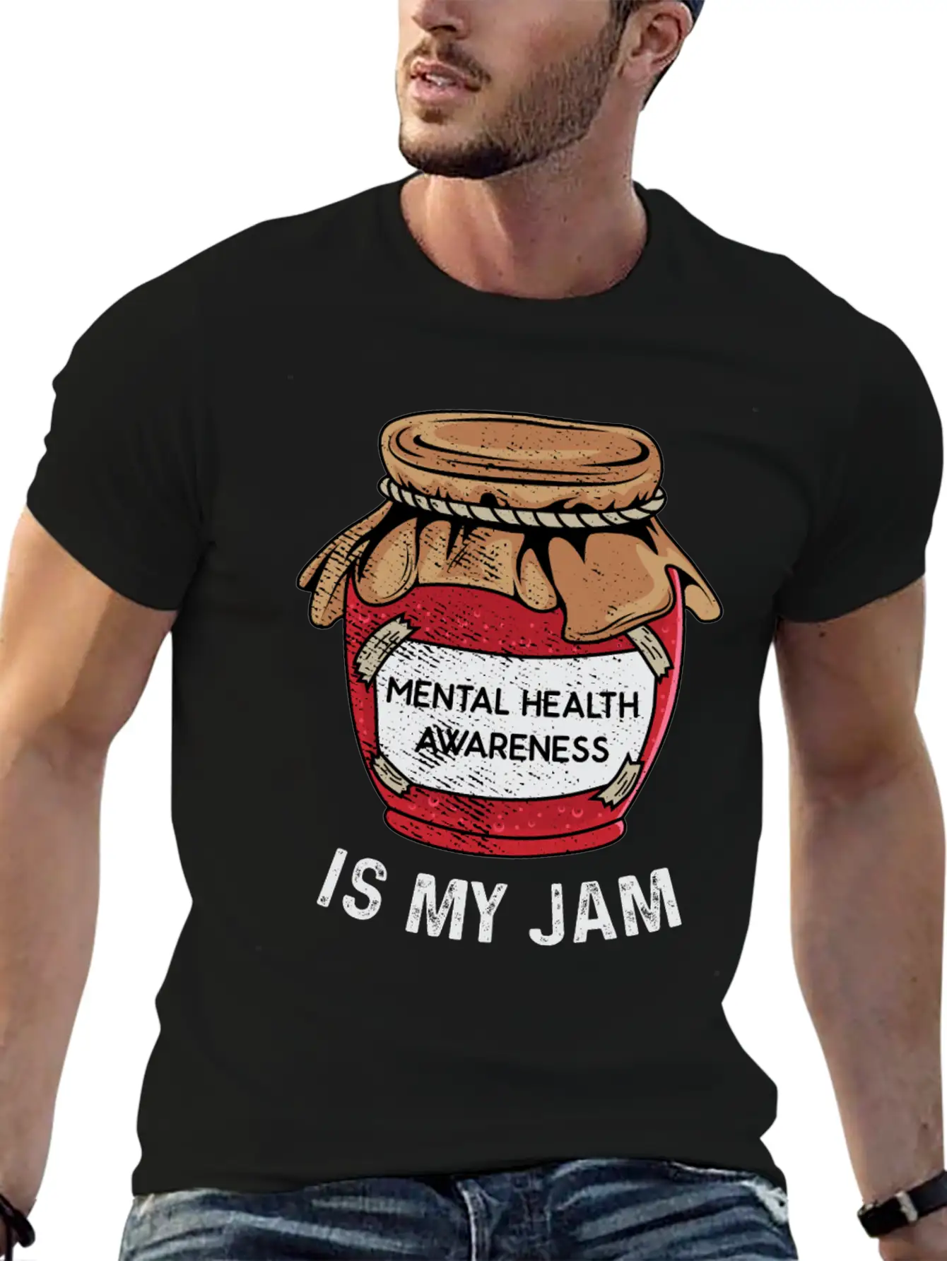 Mental Health Is My Jam Mental Health Awareness An Unisex Casual T-Shirt – Clean Design For Daily Comfort