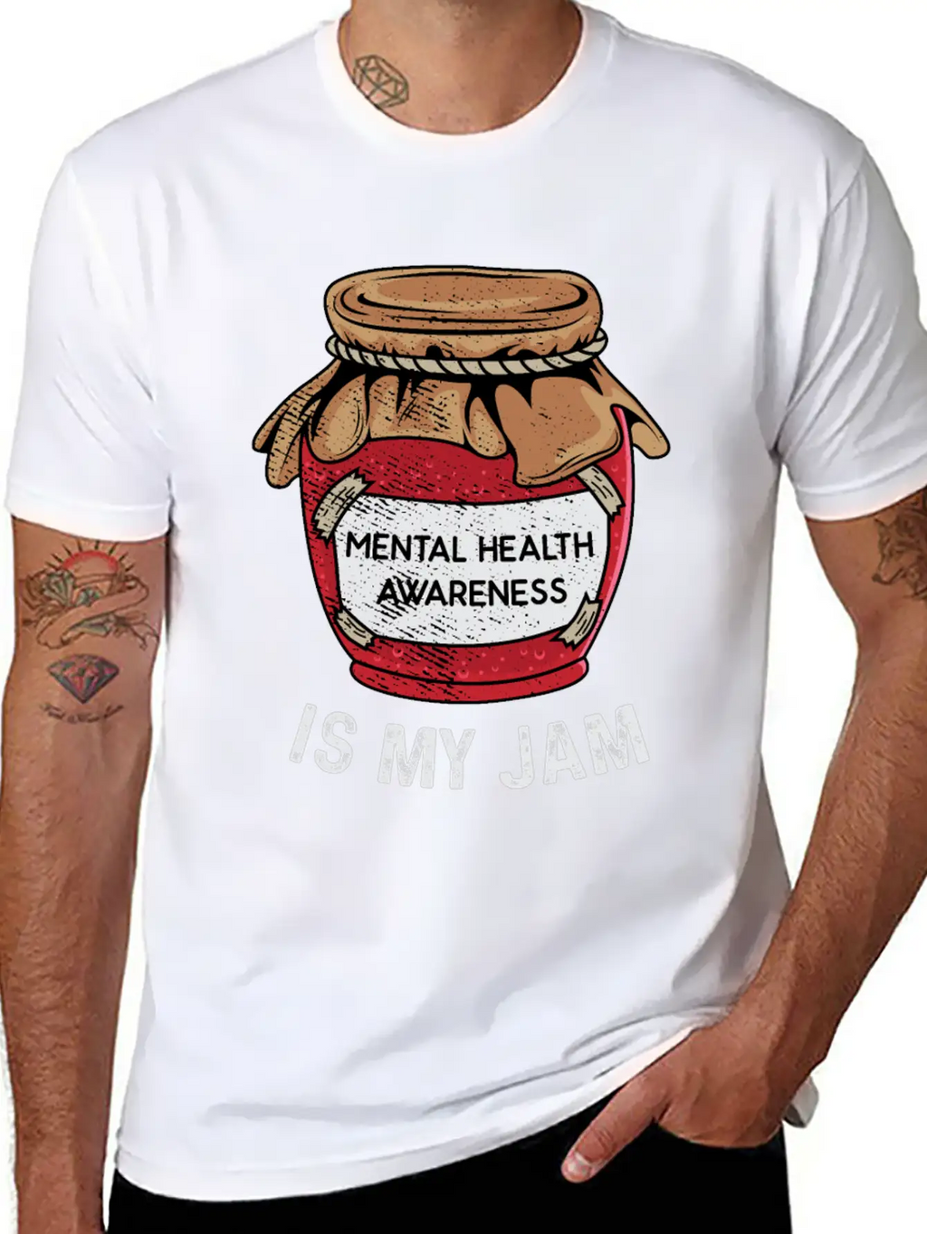 Mental Health Is My Jam Mental Health Awareness An Unisex Casual T-Shirt – Clean Design For Daily Comfort