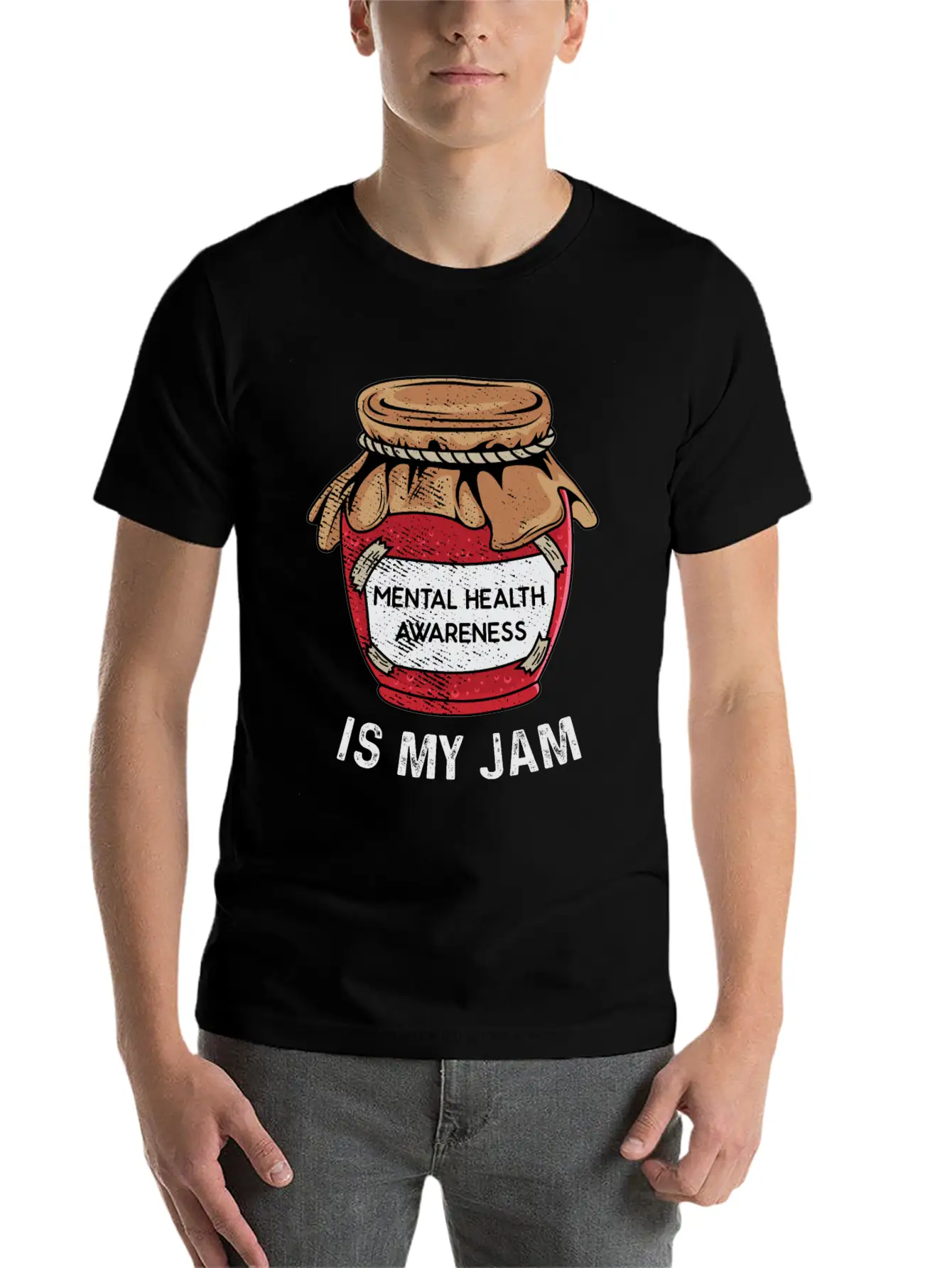 Mental Health Is My Jam Mental Health Awareness An Unisex Casual T-Shirt – Clean Design For Daily Comfort