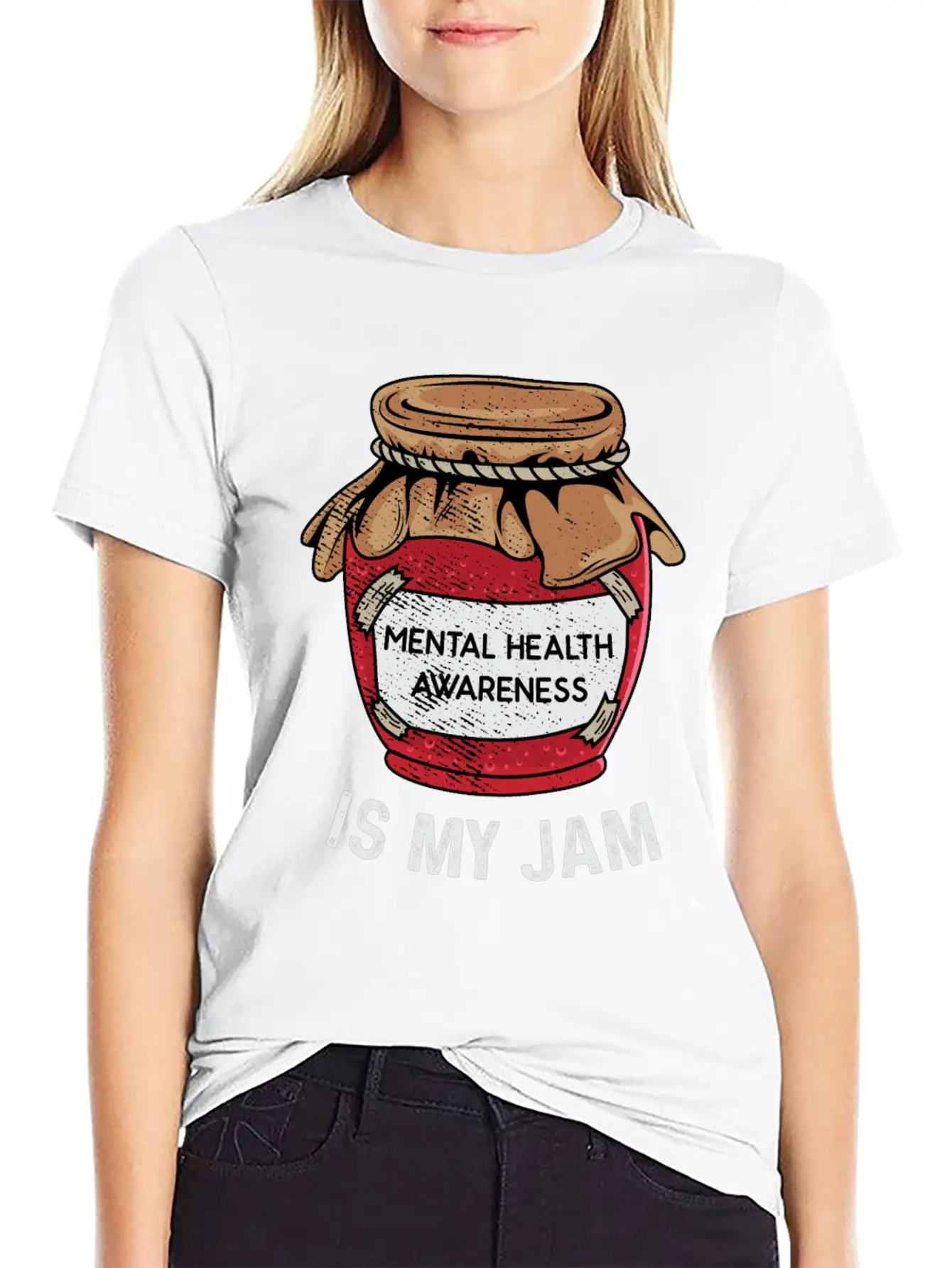 Mental Health Is My Jam Mental Health Awareness An Unisex Casual T-Shirt – Clean Design For Daily Comfort