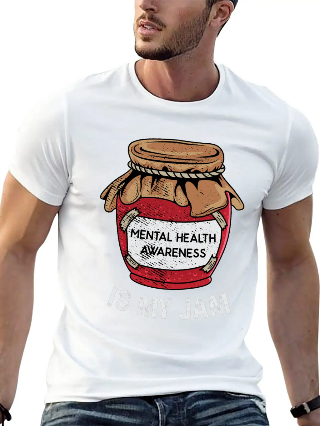 Mental Health Is My Jam Mental Health Awareness An Unisex Casual T-Shirt – Clean Design For Daily Comfort