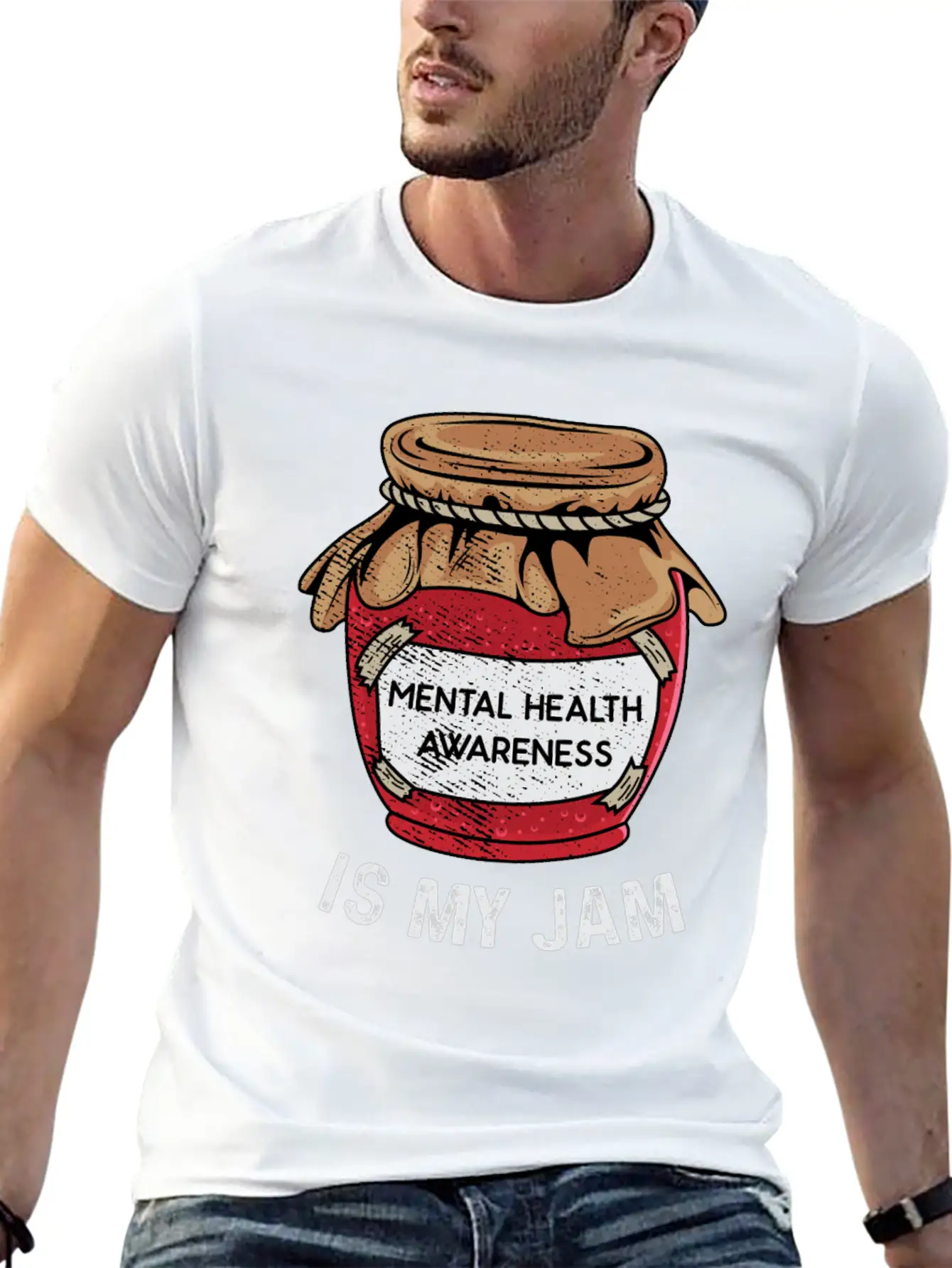 Mental Health Is My Jam Mental Health Awareness An Unisex Casual T-Shirt – Clean Design For Daily Comfort