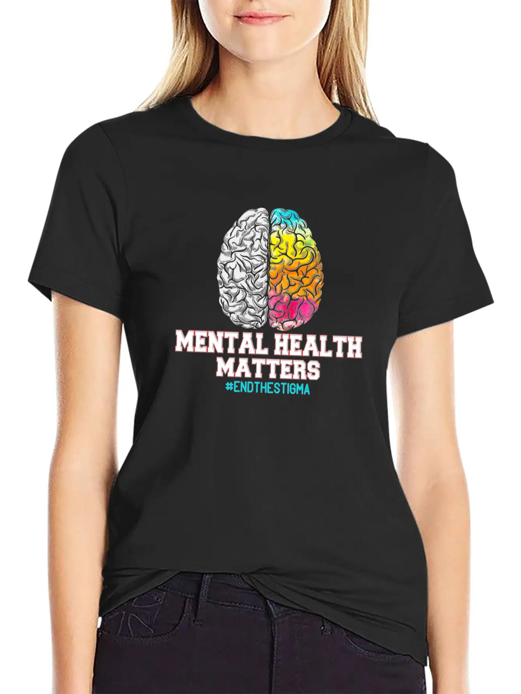 Mental Health Matters End The Stigma Unisex Casual T-Shirt – Clean Design For Daily Comfort