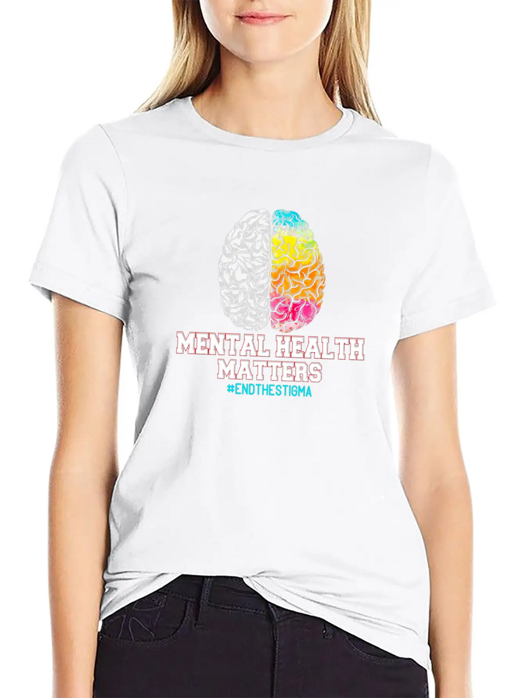 Mental Health Matters End The Stigma Unisex Casual T-Shirt – Clean Design For Daily Comfort