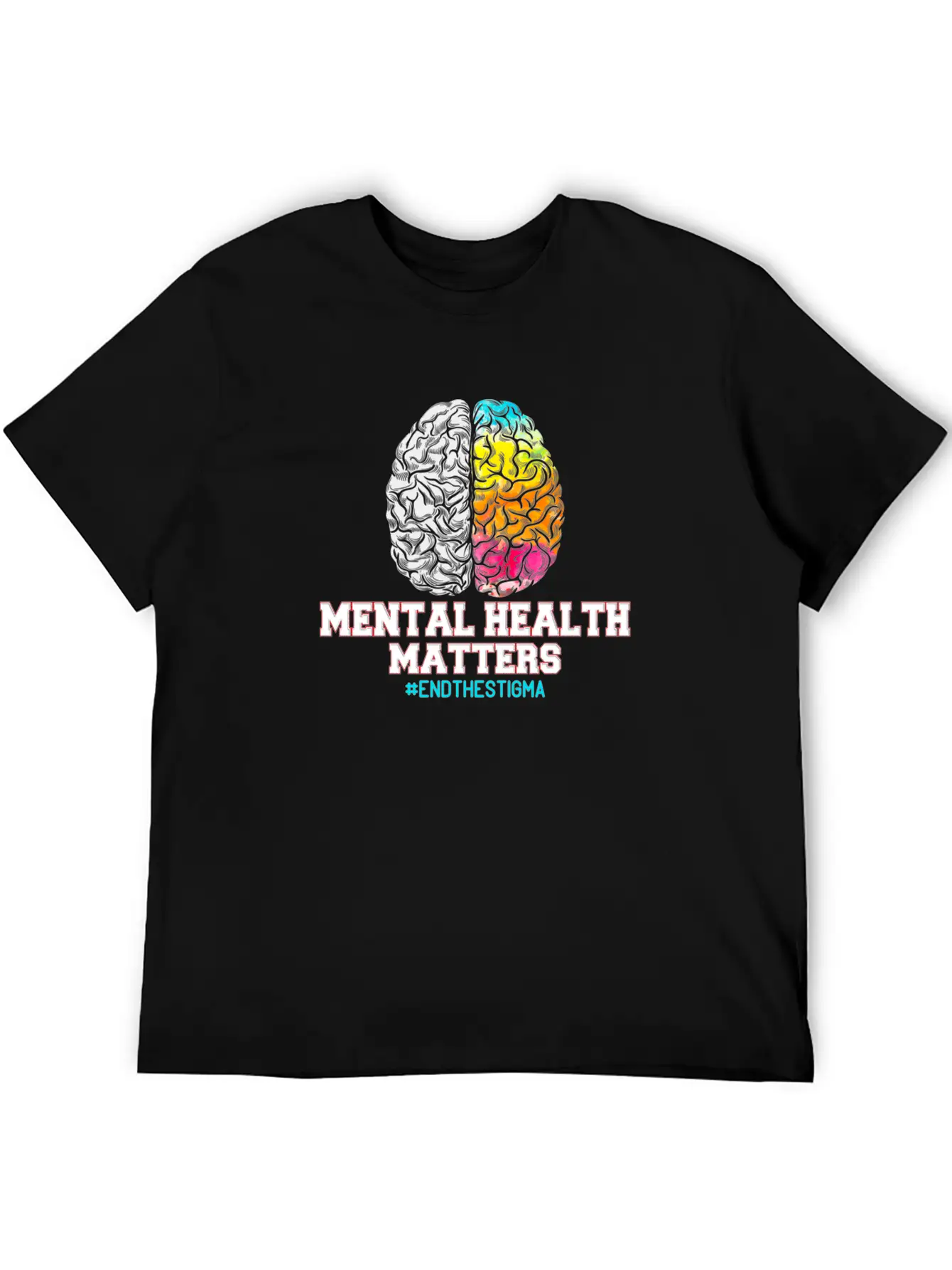 Mental Health Matters End The Stigma Unisex Casual T-Shirt – Clean Design For Daily Comfort