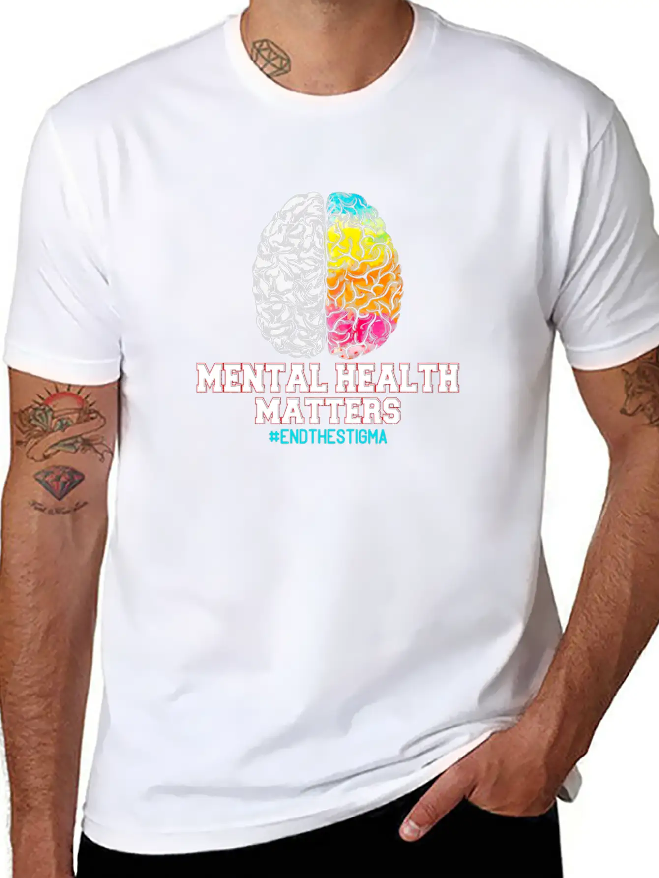 Mental Health Matters End The Stigma Unisex Casual T-Shirt – Clean Design For Daily Comfort