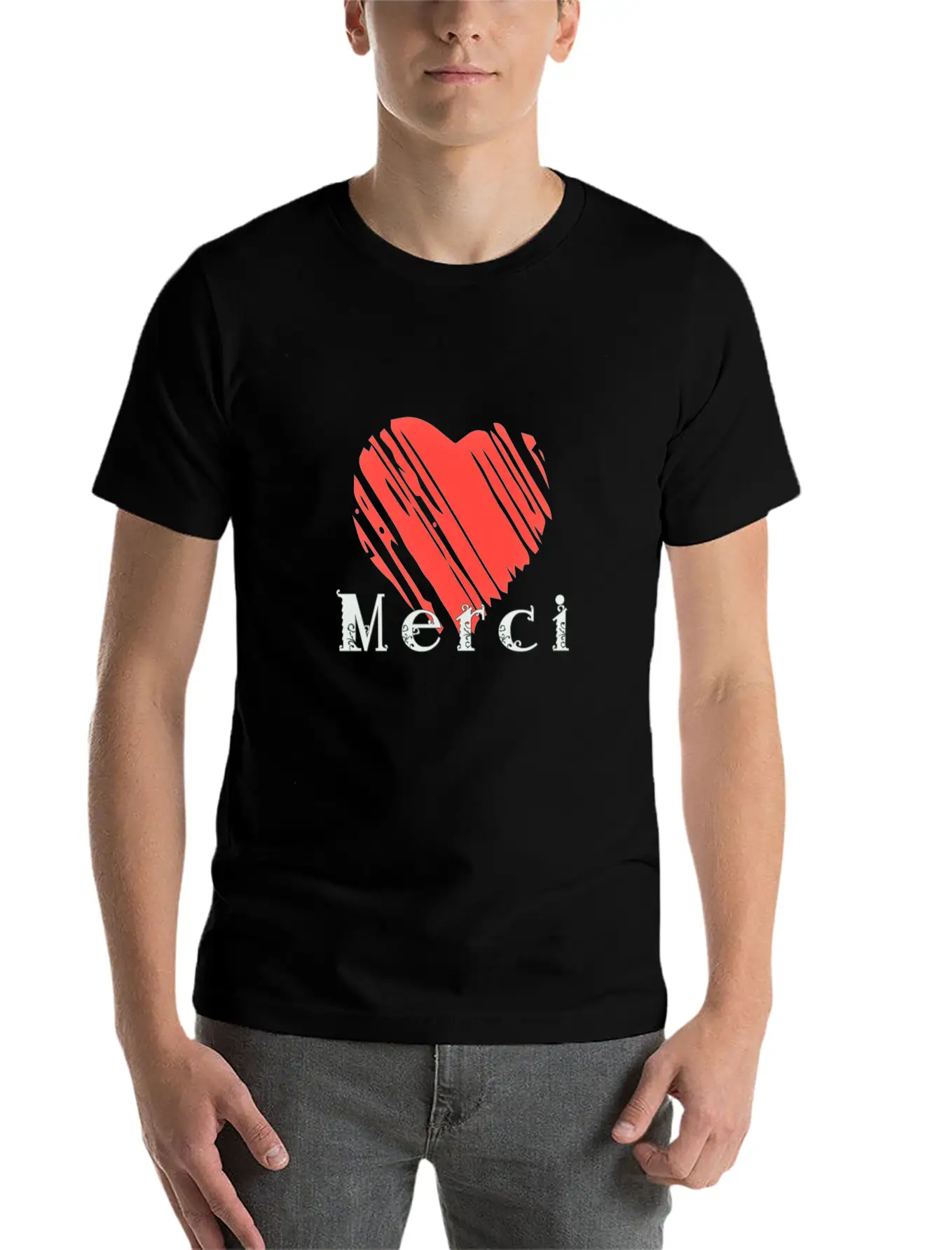 Merci Unisex Casual T-Shirt – Clean Design For Daily Comfort
