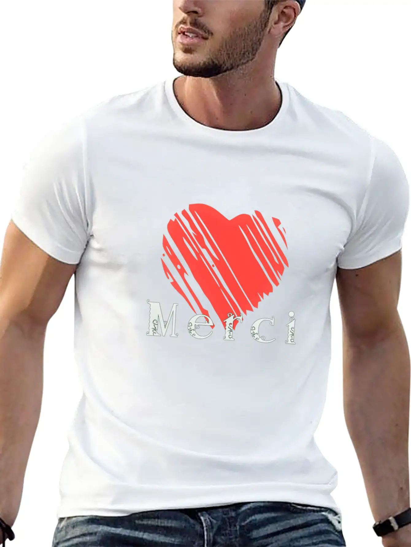 Merci Unisex Casual T-Shirt – Clean Design For Daily Comfort