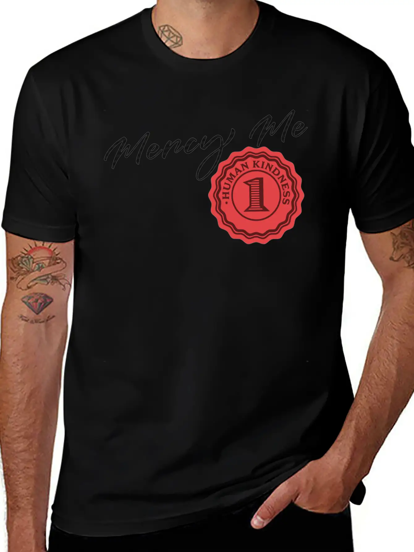 Mercy Me Breathable Soft Cotton T-Shirt – Timeless Casual Look