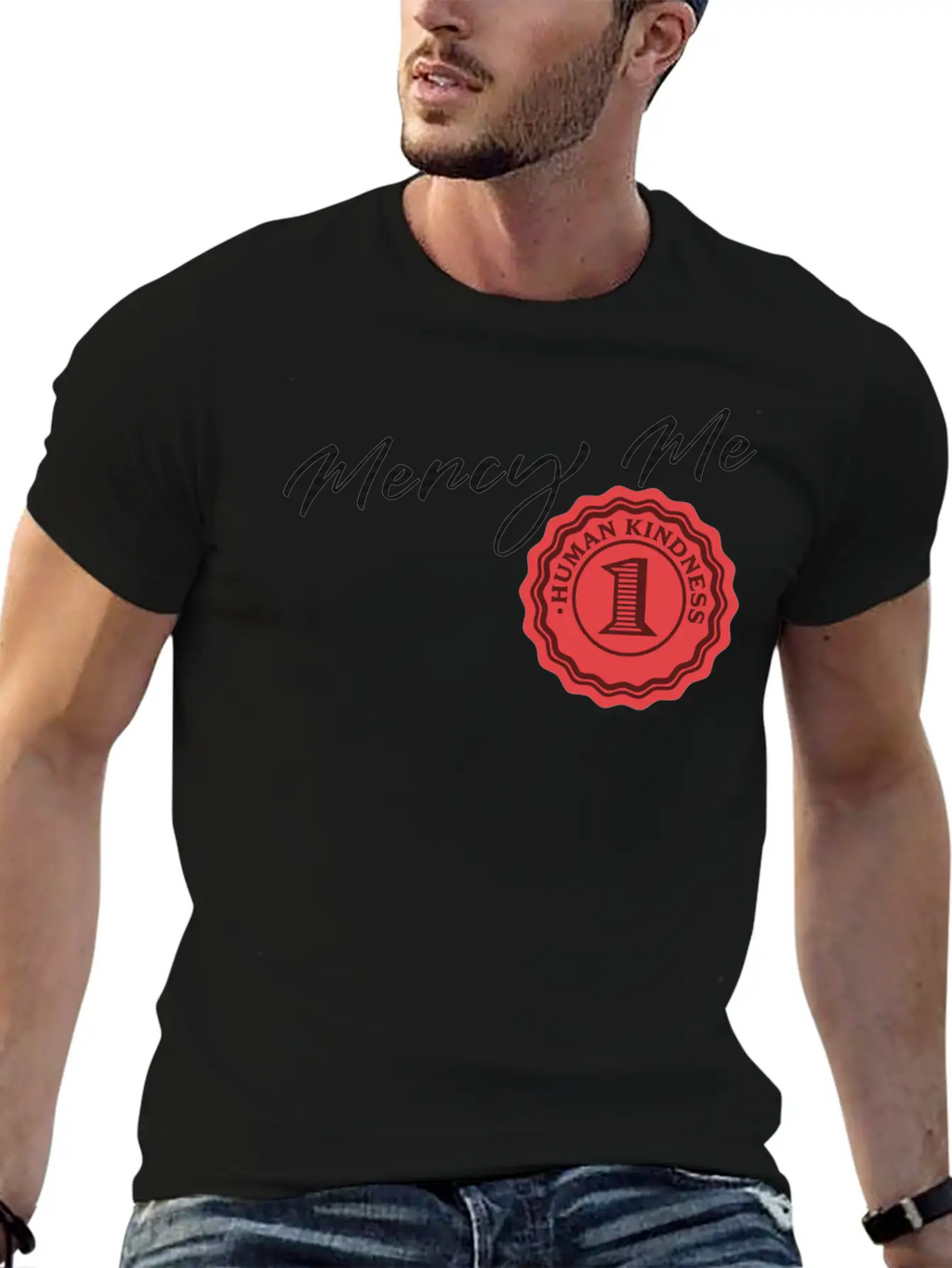 Mercy Me Breathable Soft Cotton T-Shirt – Timeless Casual Look