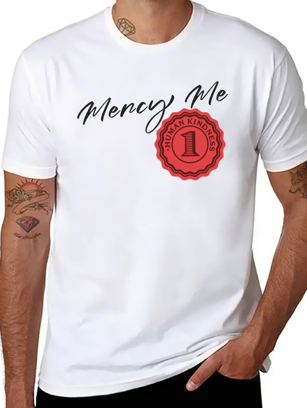 Mercy Me Breathable Soft Cotton T-Shirt – Timeless Casual Look