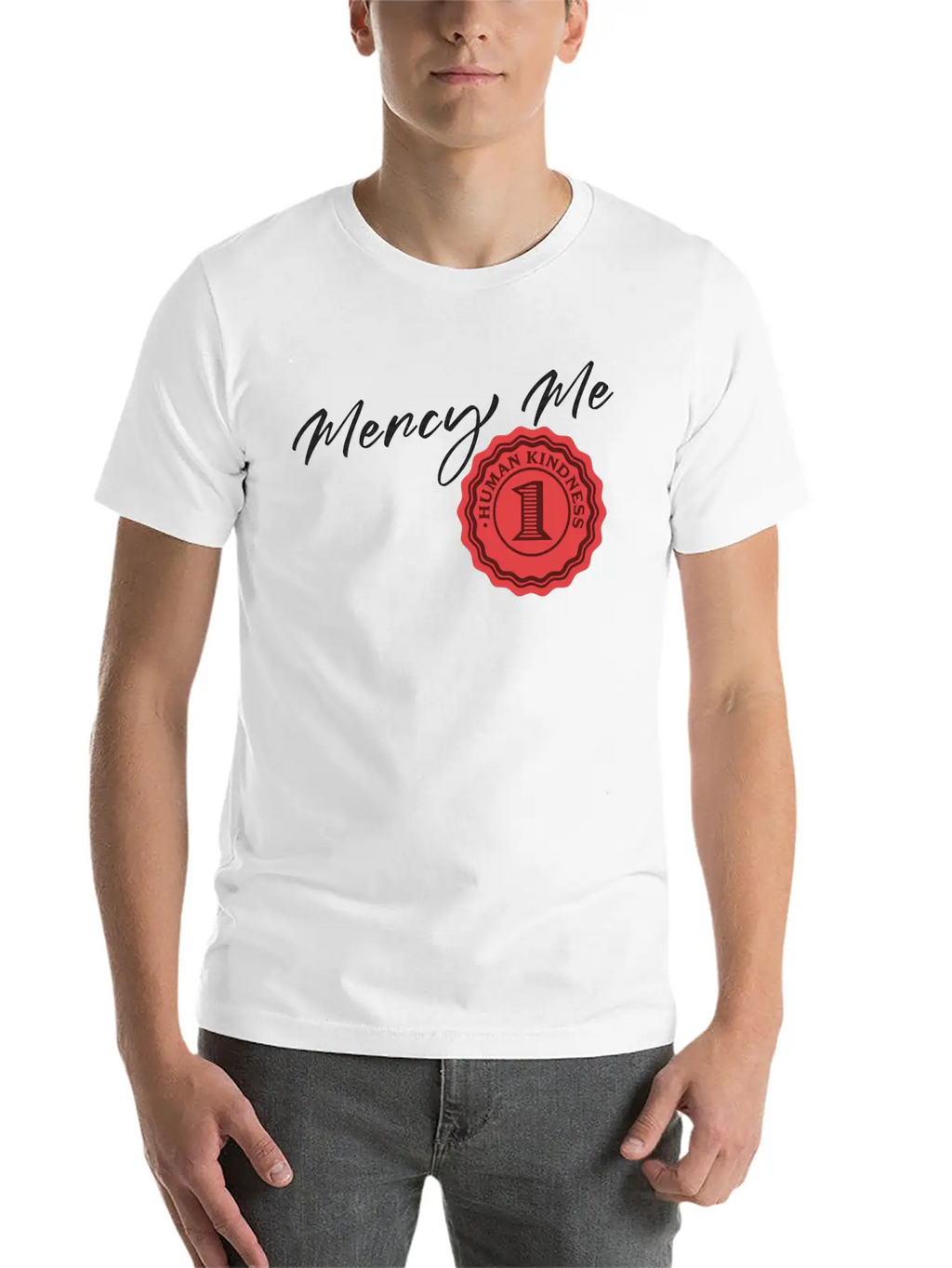 Mercy Me Breathable Soft Cotton T-Shirt – Timeless Casual Look