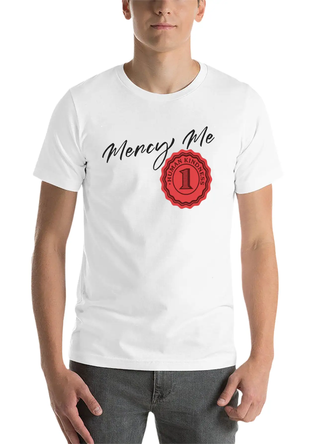 Mercy Me Breathable Soft Cotton T-Shirt – Timeless Casual Look