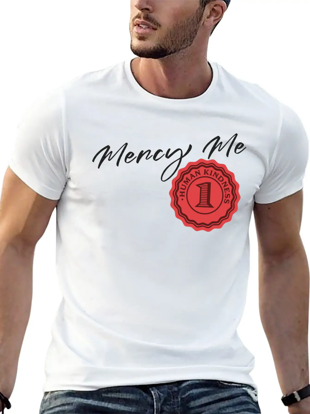 Mercy Me Breathable Soft Cotton T-Shirt – Timeless Casual Look