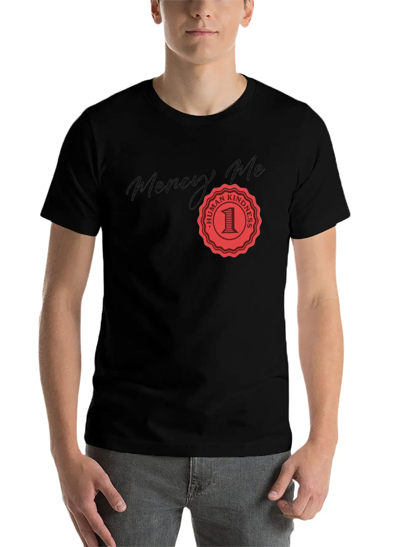 Mercy Me Breathable Soft Cotton T-Shirt – Timeless Casual Look