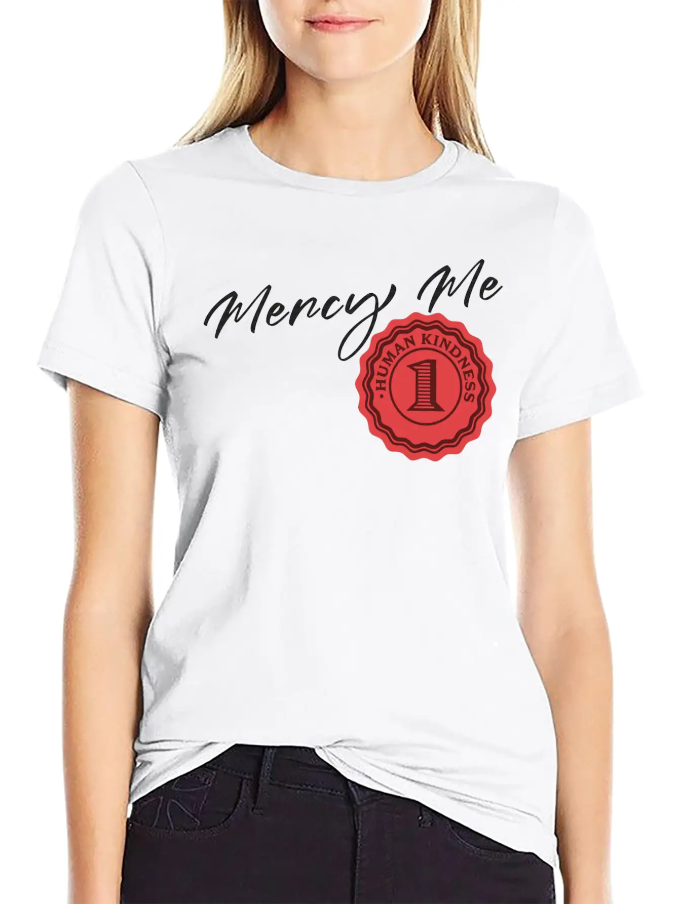Mercy Me Breathable Soft Cotton T-Shirt – Timeless Casual Look