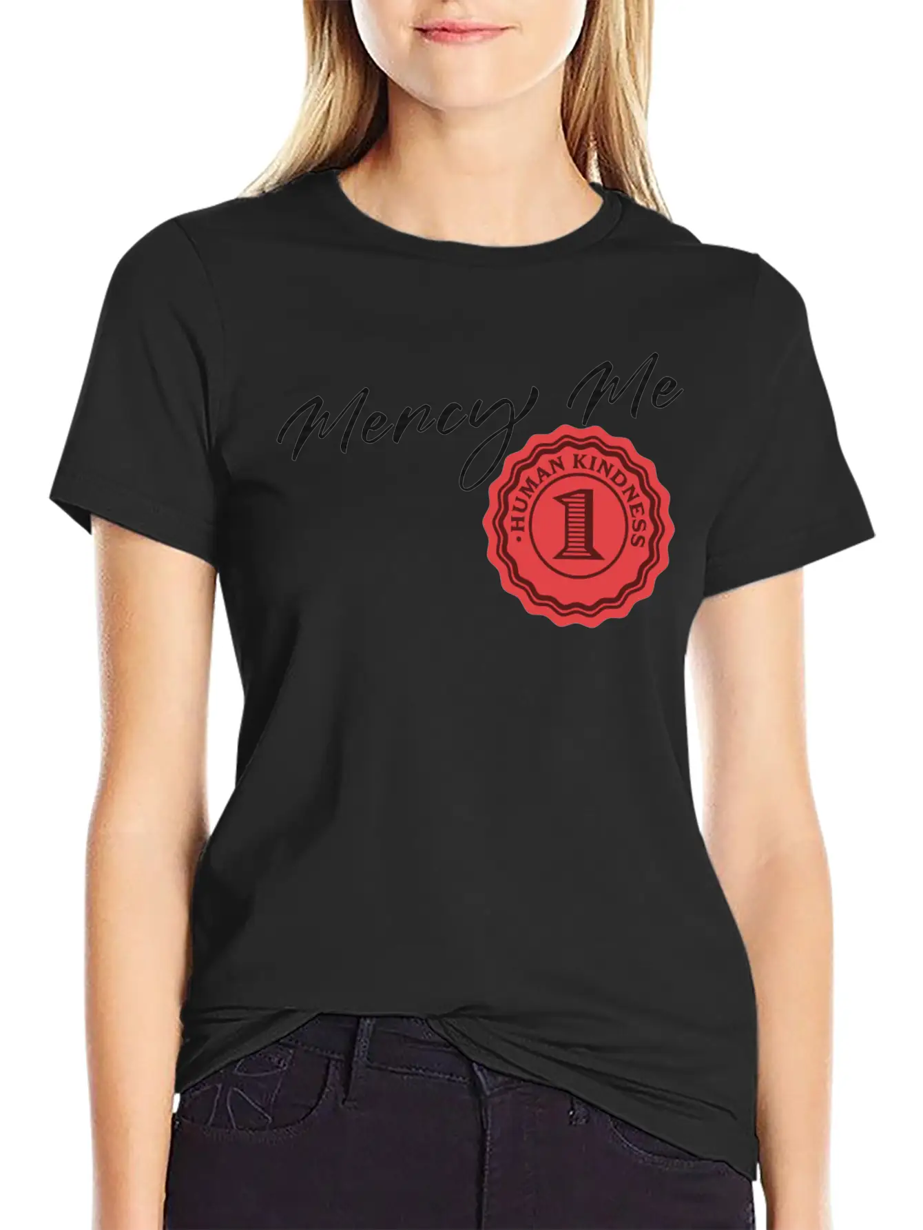 Mercy Me Breathable Soft Cotton T-Shirt – Timeless Casual Look