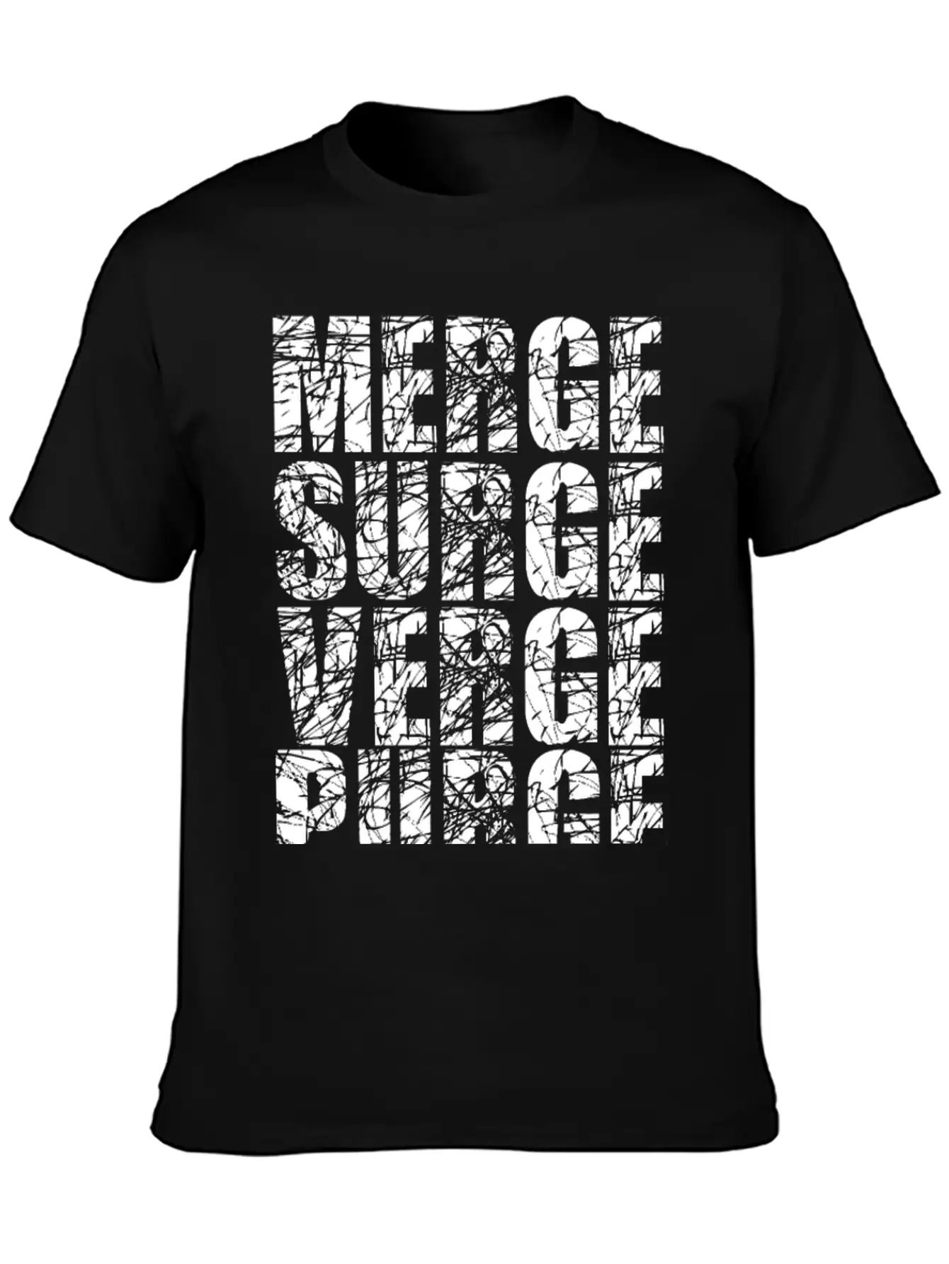 Merge Surge Verge Purge Splurge Unisex Short Sleeve Soft Cotton T-Shirt – Casual Everyday Wear
