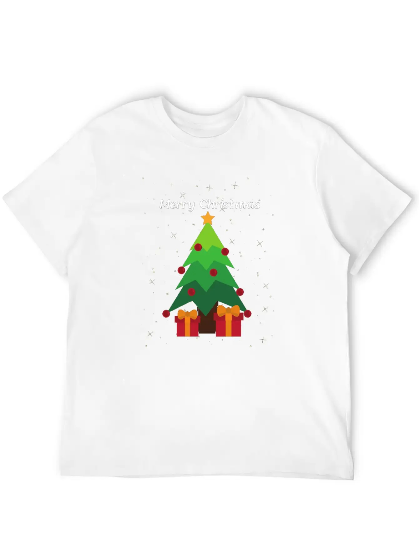 MERRY CHRISTMAS DESIGN Breathable Soft Cotton T-Shirt – Timeless Casual Look