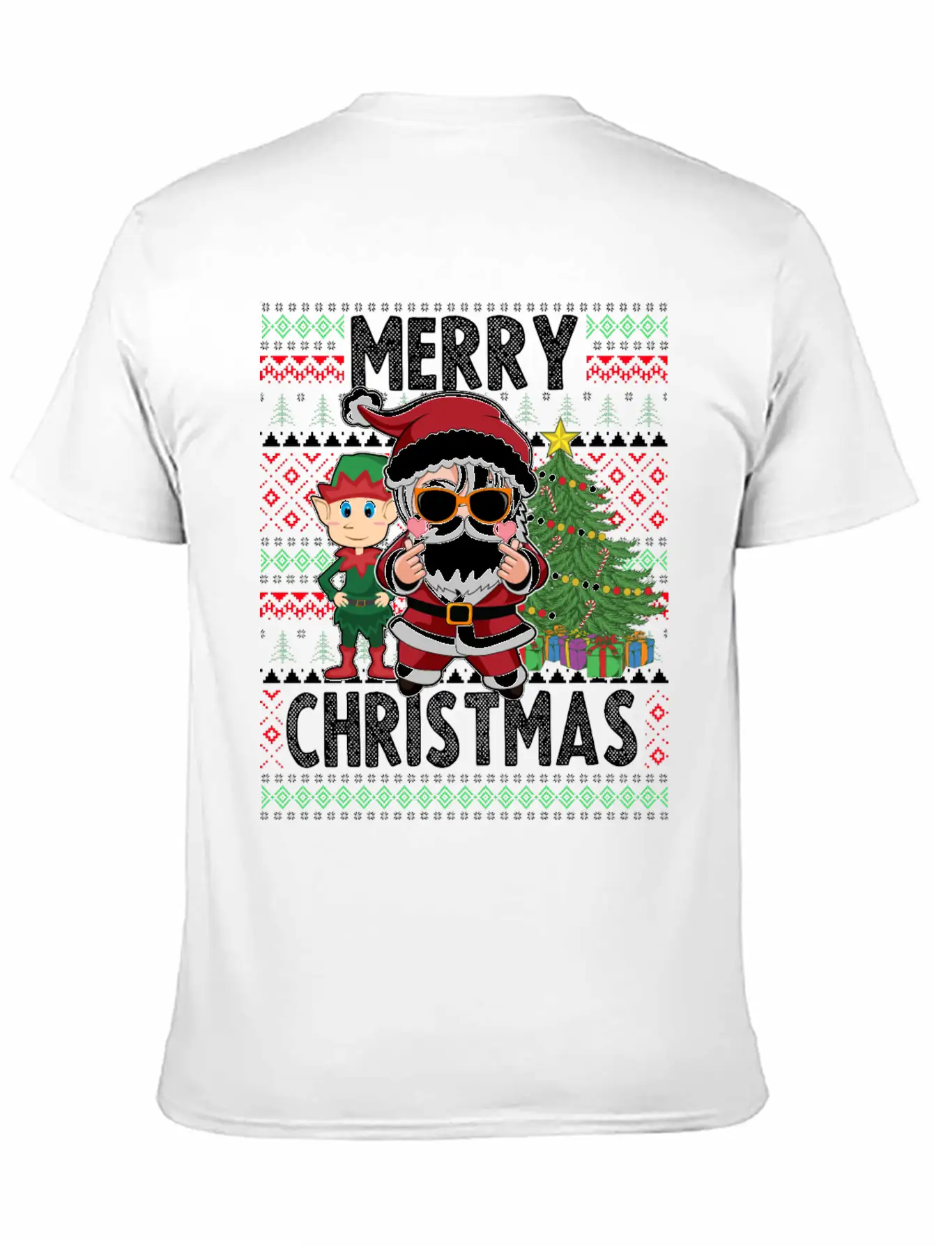 Merry Christmas K Pop Christmas Unisex Short Sleeve Soft Cotton T-Shirt – Casual Everyday Wear
