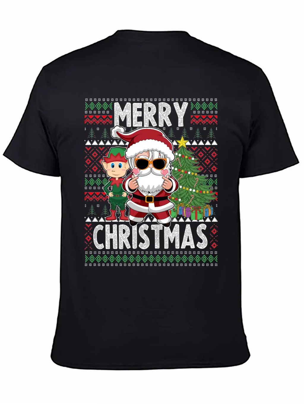Merry Christmas K Pop Christmas Unisex Short Sleeve Soft Cotton T-Shirt – Casual Everyday Wear