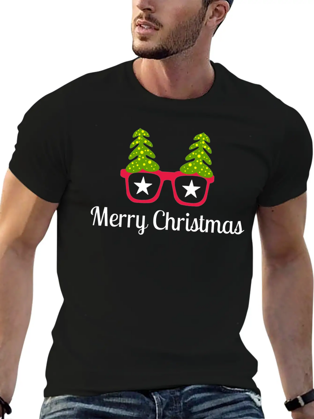 Merry Christmas Present Unisex Short Sleeve Soft Cotton T-Shirt – Casual Everyday Wear